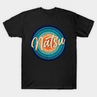 Personalized Name Natsu Classic Styles Birthday Anime T-Shirt